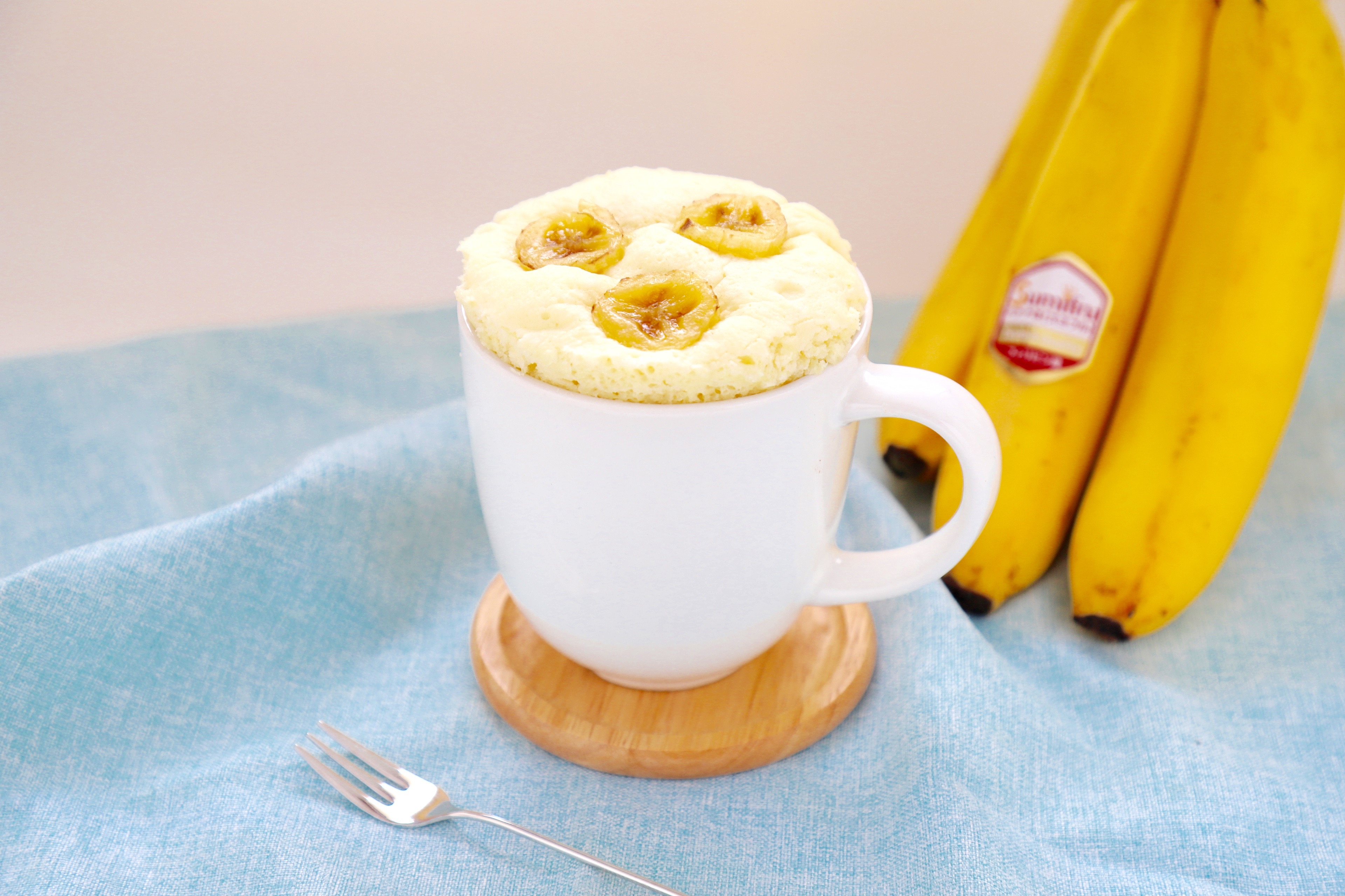 5分で出来る レンジでマグカップバナナケーキ おすすめレシピ バナナはスミフル