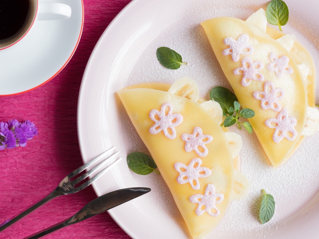 ホットケーキミックスで作るお花のバナナオムレット おすすめレシピ バナナはスミフル